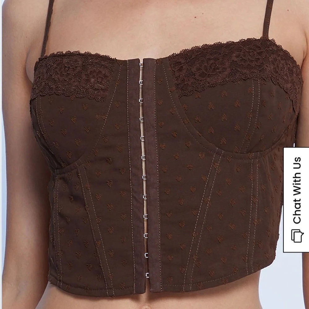 PacSun Brown Corset - Picture 2 of 5